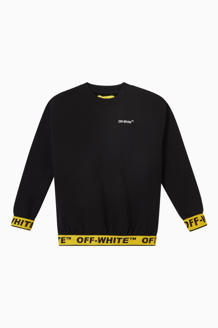 

Logo Industrial Sweatshirt in Cotton, Black