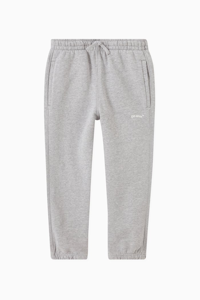 

Arrows Print Sweatpants in Cotton, Grey