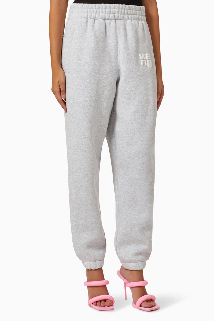 

Puff Paint Logo Sweatpants in Terry, Grey