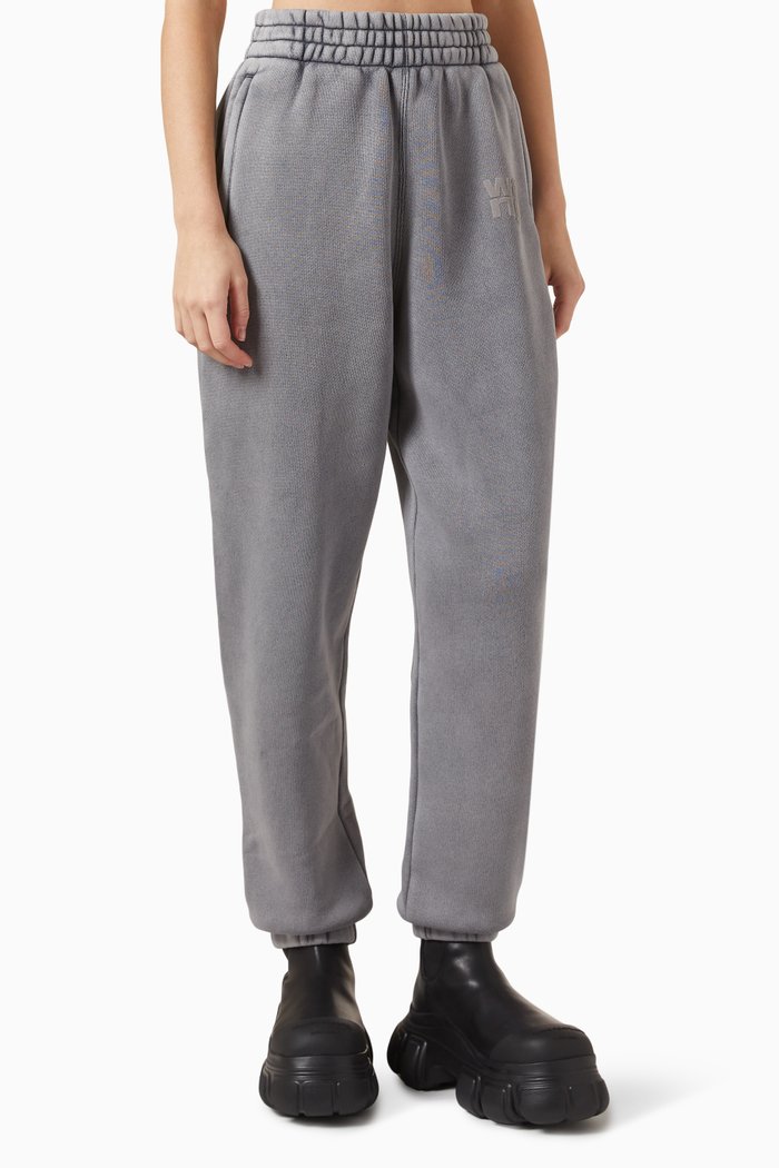 

Puff Paint Logo Sweatpants in Terry, Grey