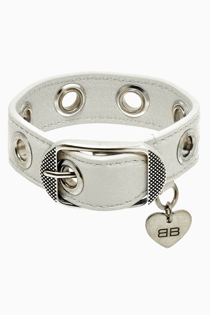 

Le Cagole Bracelet in Calfskin, White