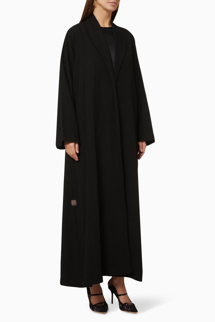

Zainah Jacket Sleeve Abaya, Black