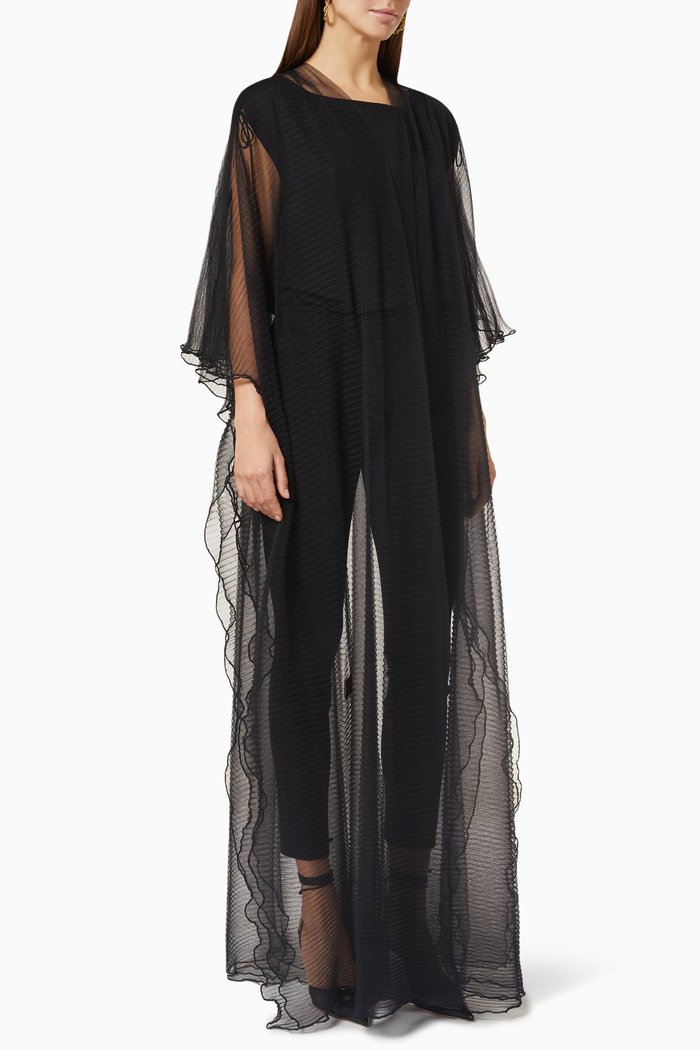 

Tulle Wedding Abaya, Black