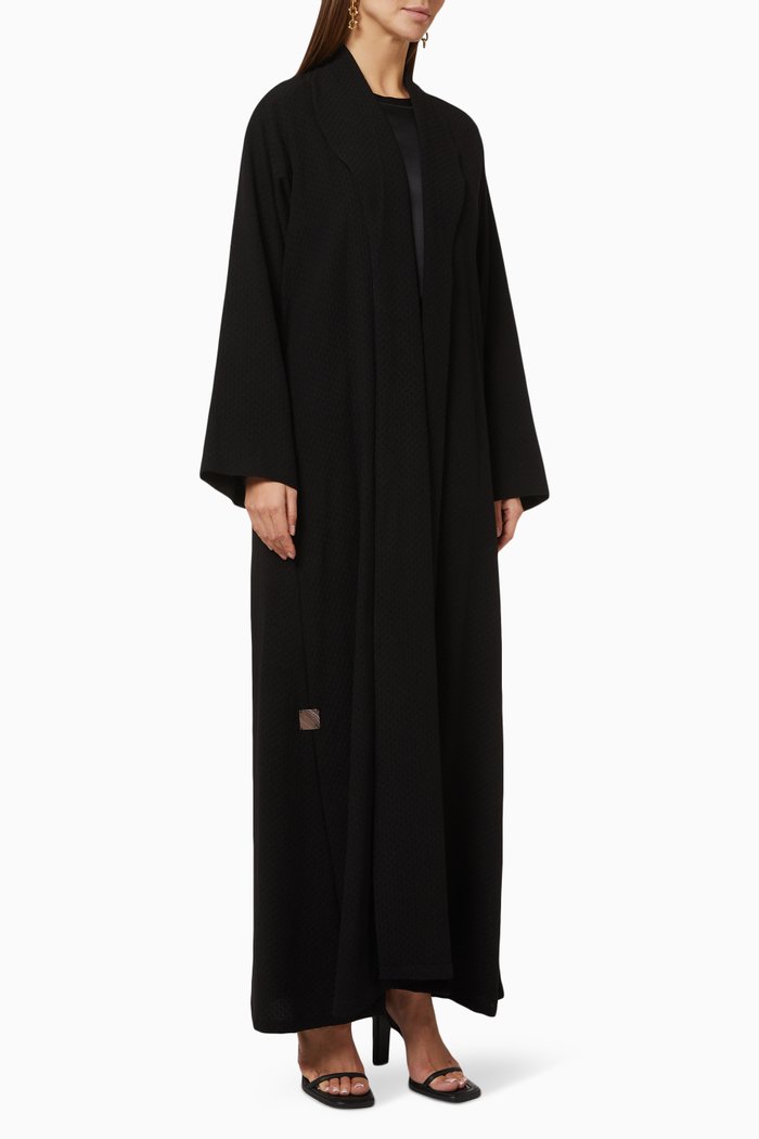 

Zainah Jacket Sleeve Abaya, Black