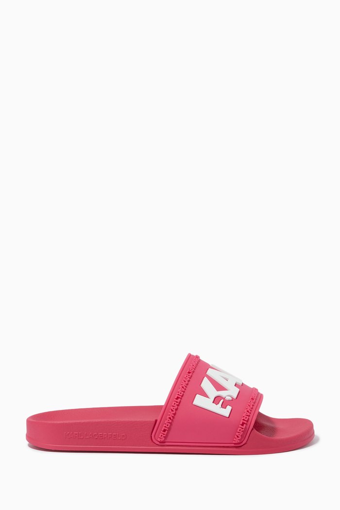 

Kondo Karl Slide Sandals in Rubber, Red