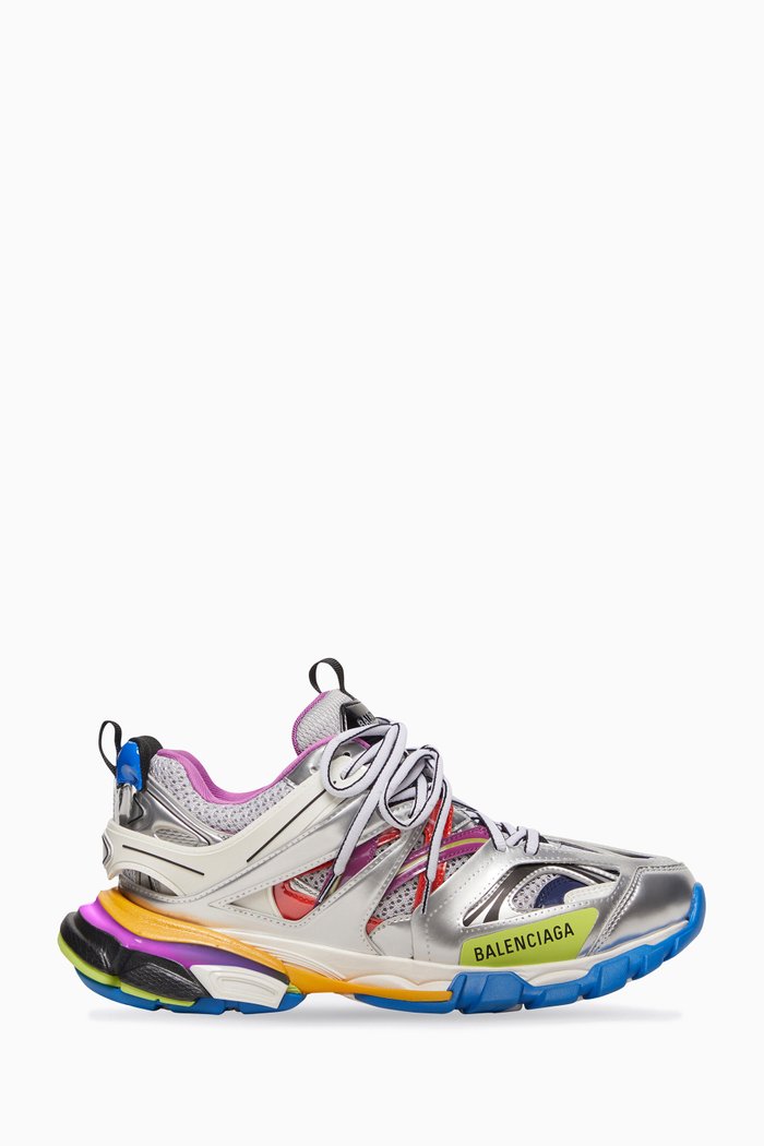

Track Sneakers in Metallic Mesh & Nylon, Multicolour