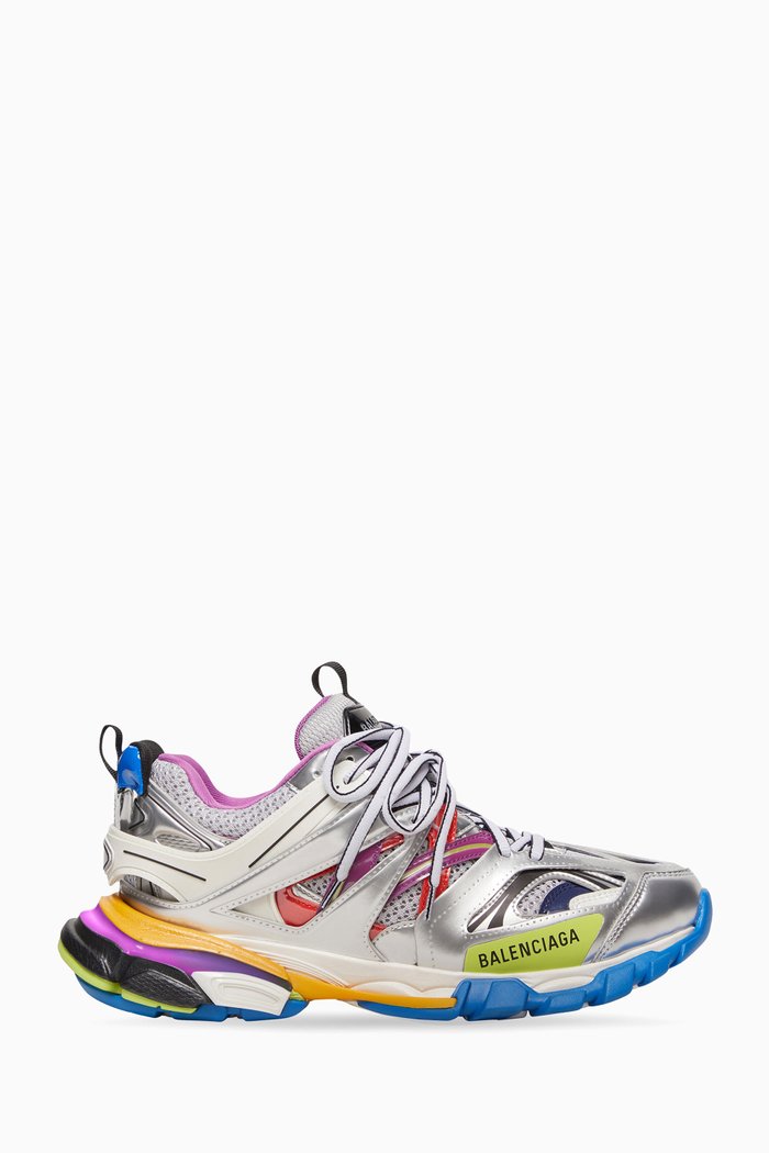 

Track Sneakers in Metallic Mesh & Nylon, Multicolour