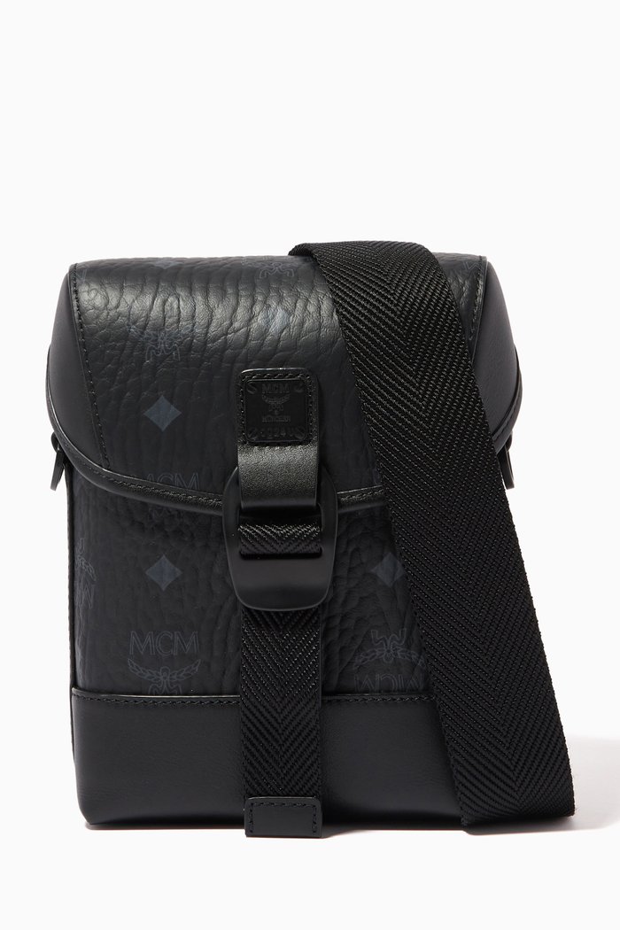 

Aren N/S Crossbody Bag in Visetos Coated Canvas, Black