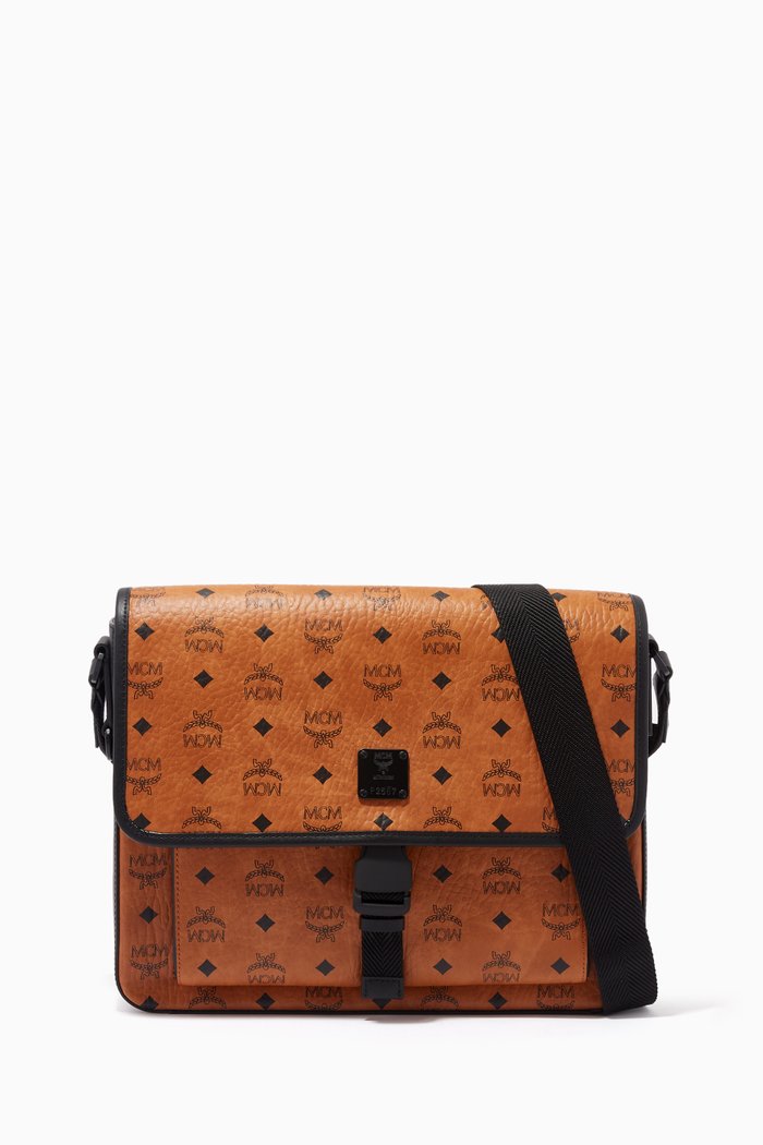 

Medium Klassik Messenger Bag in Visetos Coated Canvas, Brown