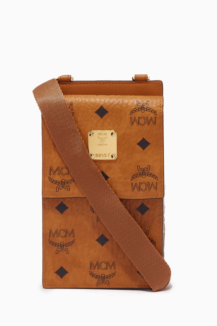 

Aren Lanyard Phone Case in Visetos, Brown
