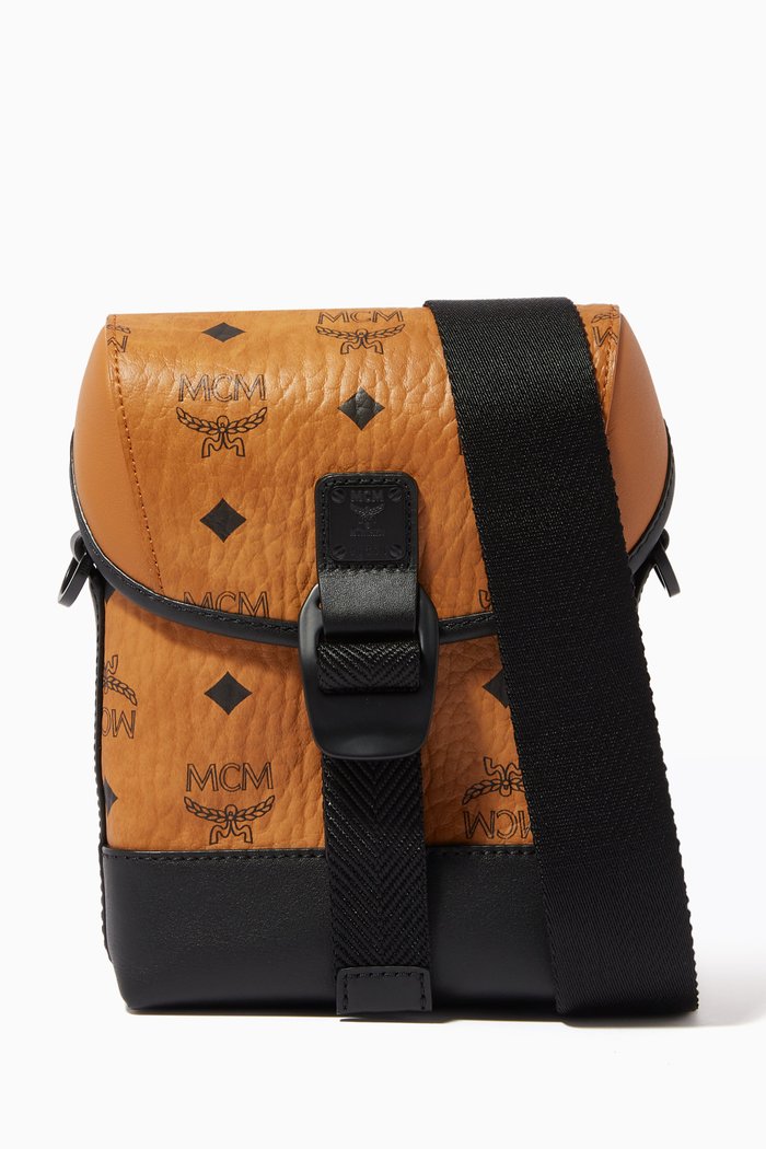 

Aren N/S Crossbody Bag in Visetos Coated Canvas, Brown
