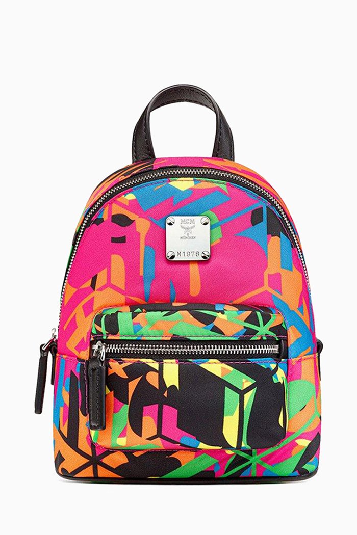 Mini Stark Crossbody Bag in Cubic Camouflage Eco-nylon, Multicolour