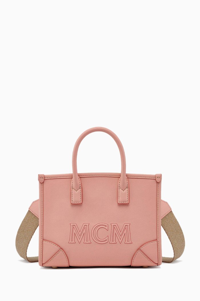 

Mini München Tote Bag in Spanish Calf Leather, Pink