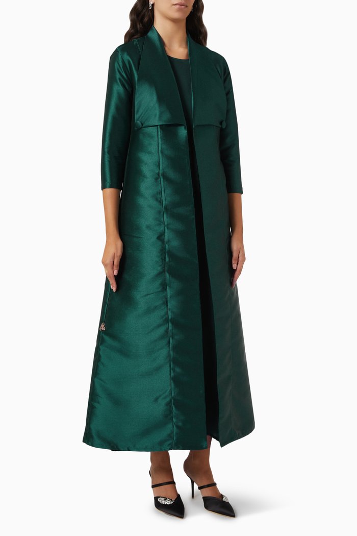 

Emerald Abaya Set, Green