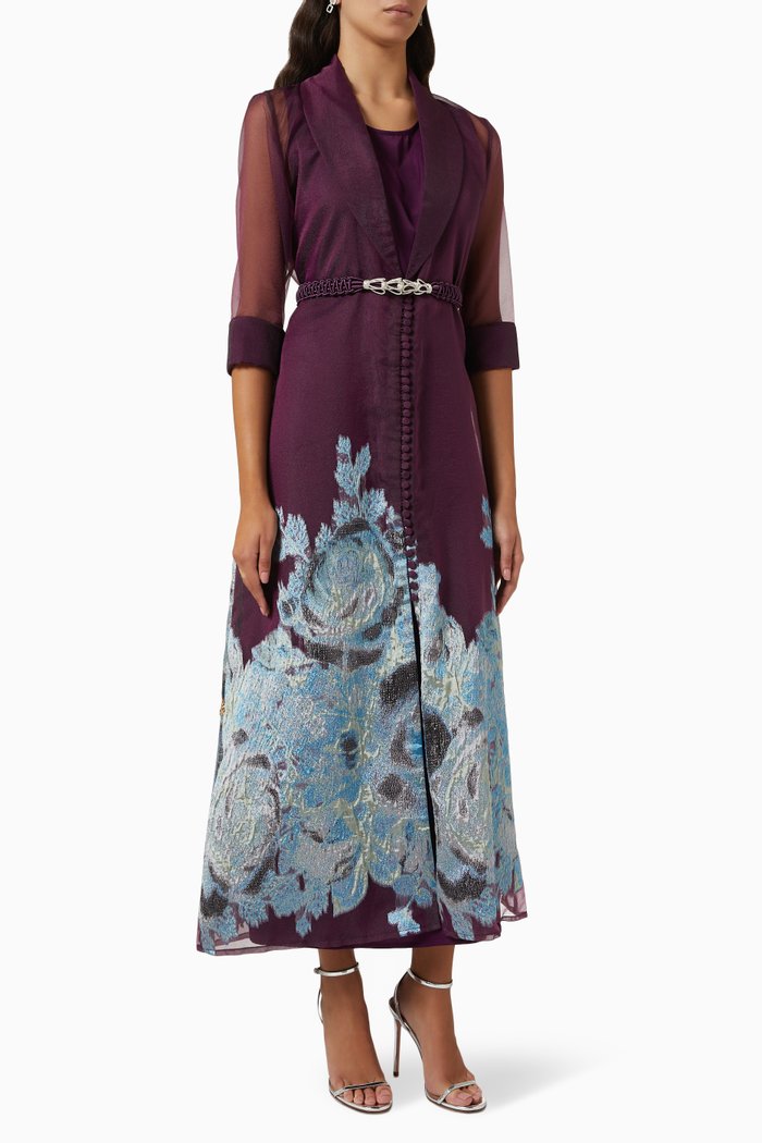 

Amethyst Kaftan Set, Purple