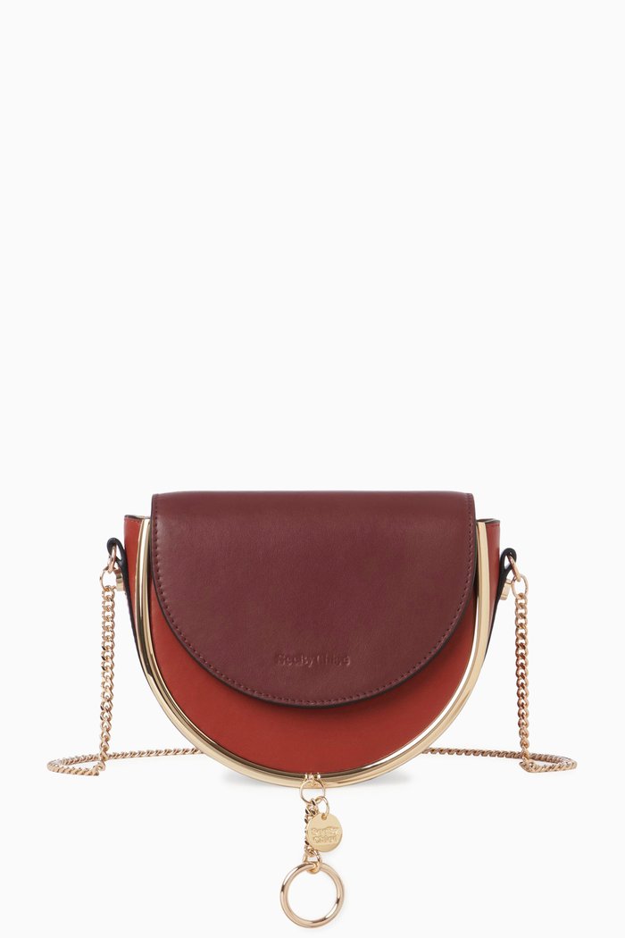 

Mara Small Evening Bag in Smooth Cowhide, Brown