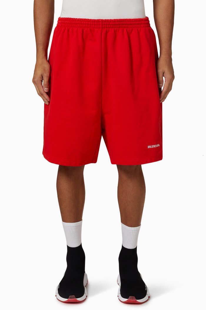 

Logo Sweatshorts in Fleece, Red