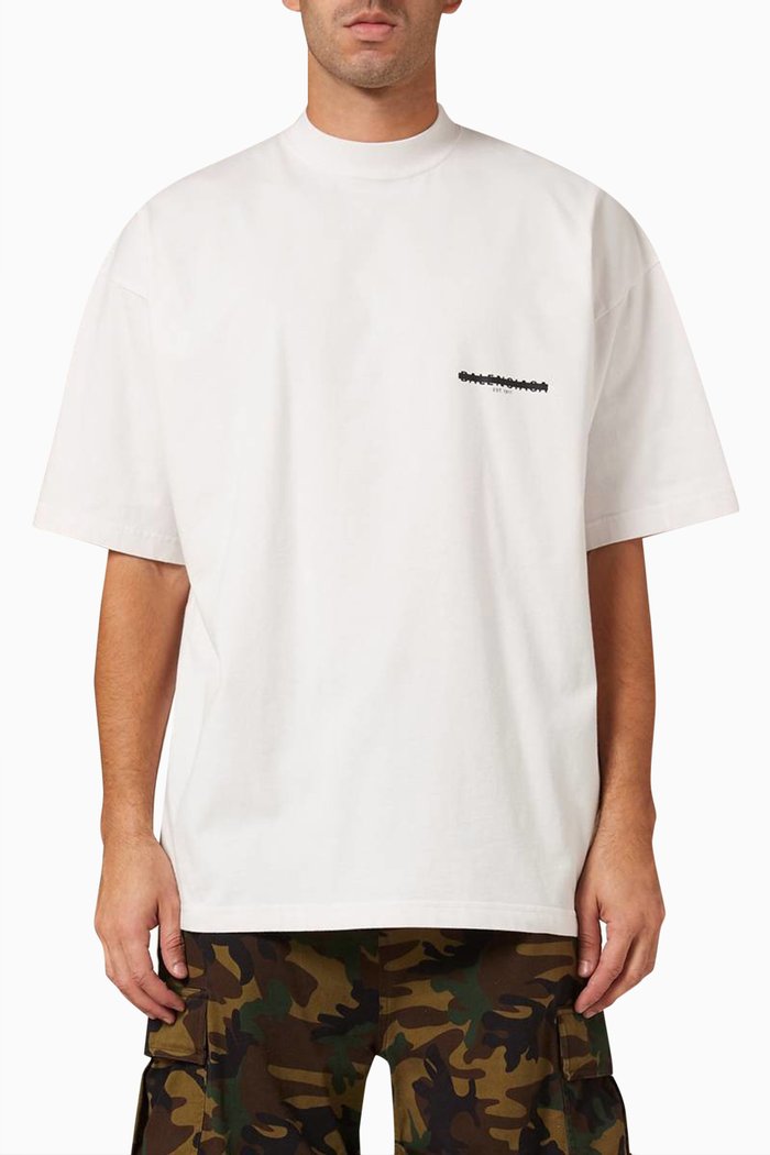 

Oversized T-shirt in Cotton, White