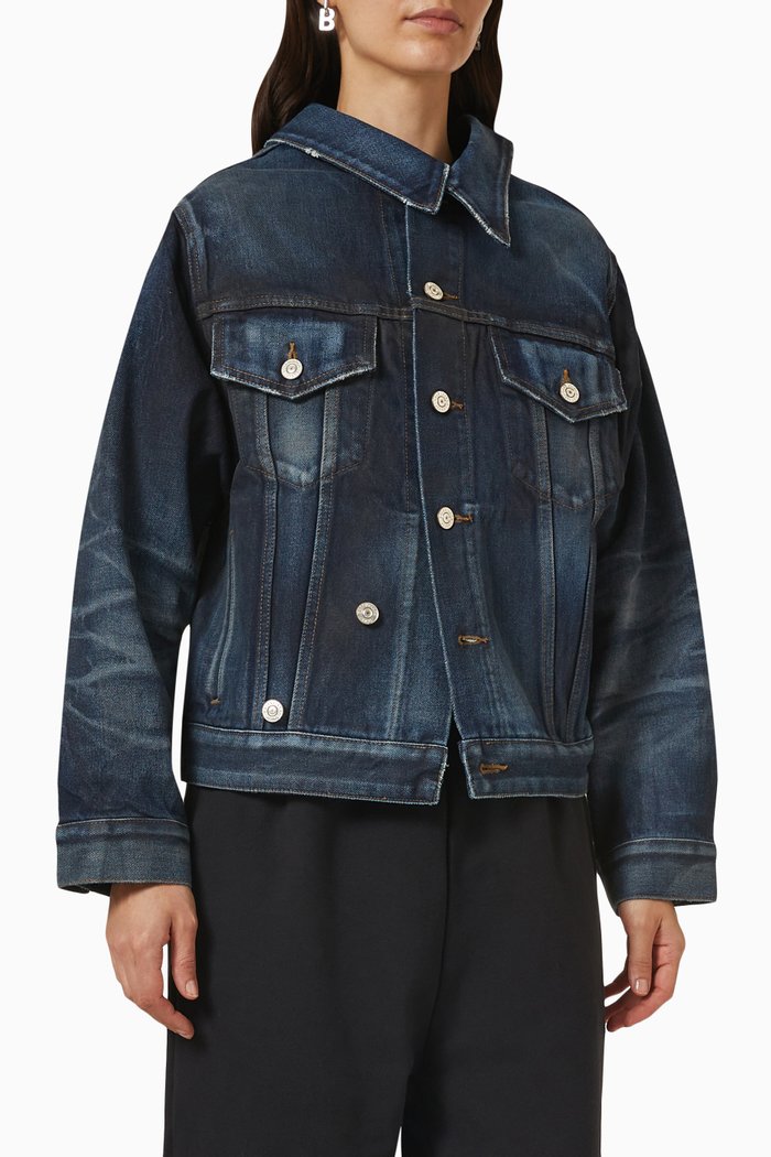 

Swing Jacket in Japanese Twill, Blue