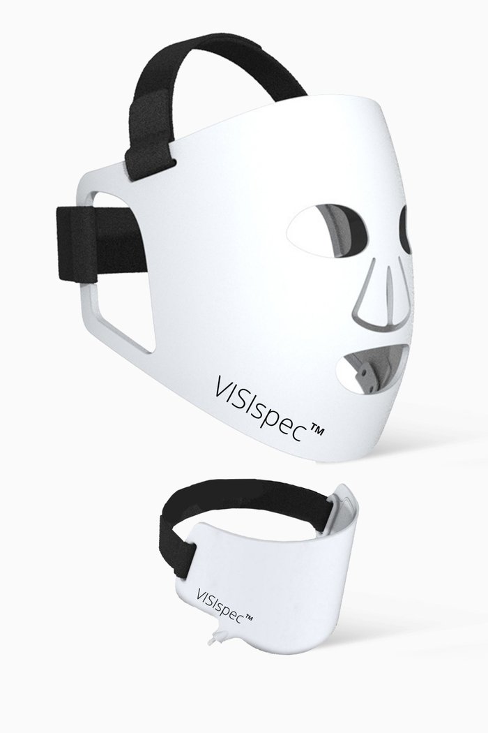 

LED Light Therapy Silicone Face and Neck Mask Set, Colourless