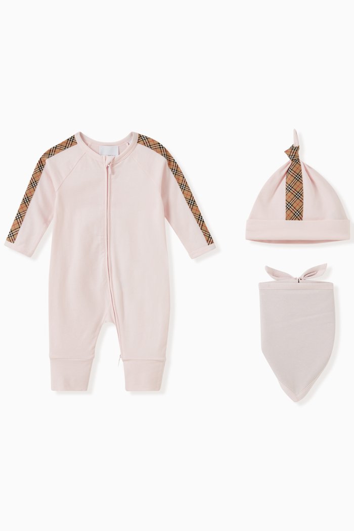 

Check Trim Gift Set, Pink