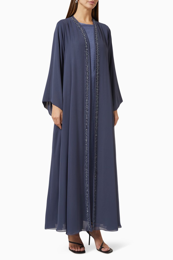 

Abaya Set in Satin, Blue