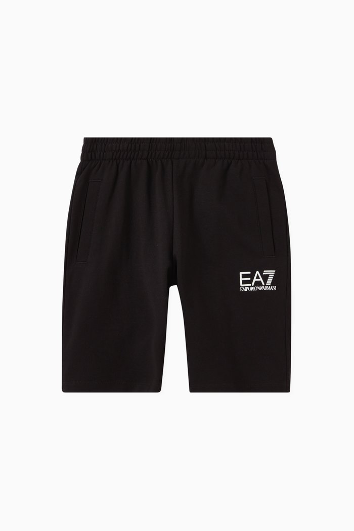 

Logo Shorts in Cotton, Black