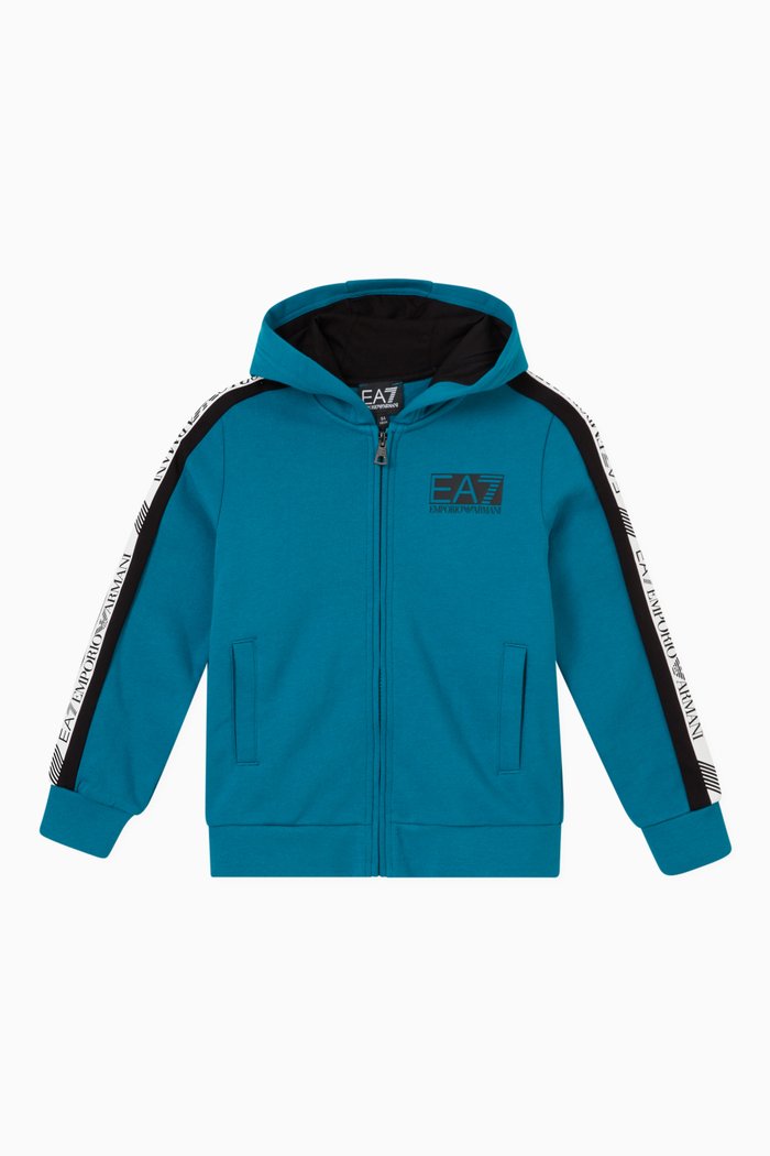 

Logo Hoodie in Cotton, Blue