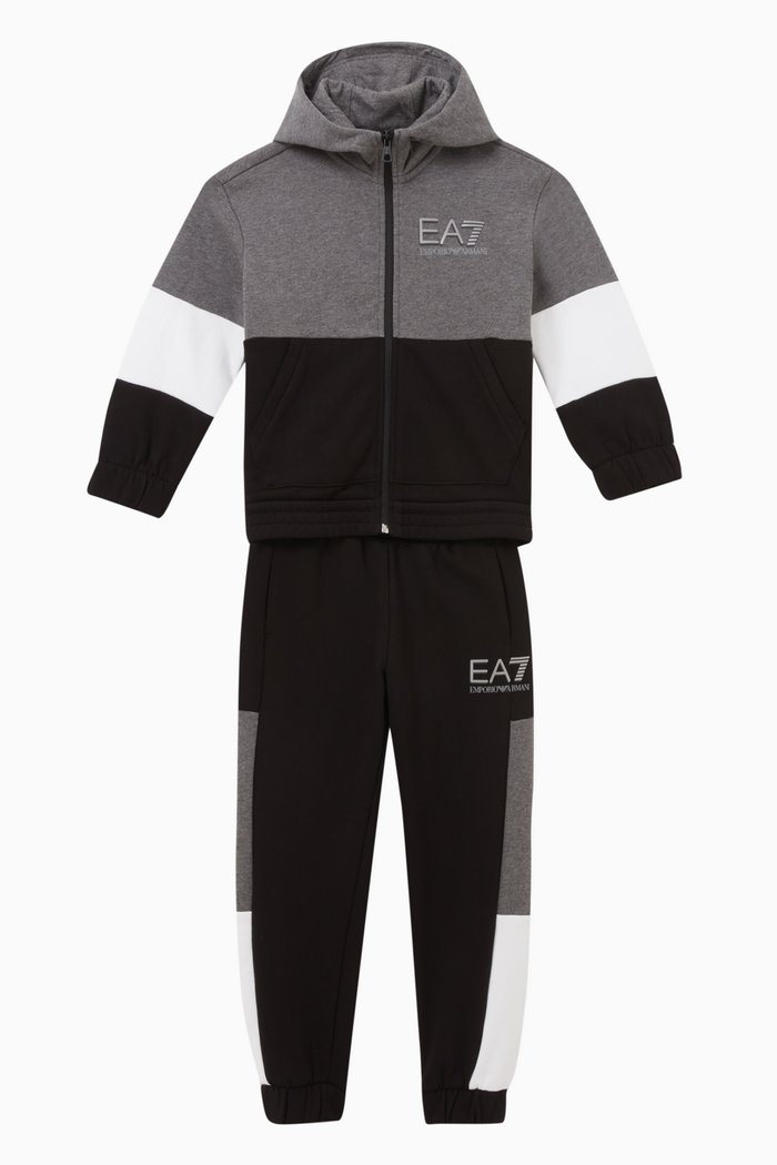 

Logo Tracksuit in Cotton, Black