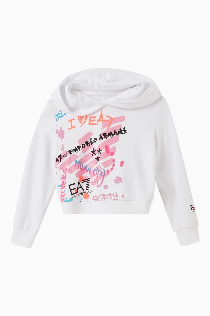 

Logo Hoodie in Cotton, White