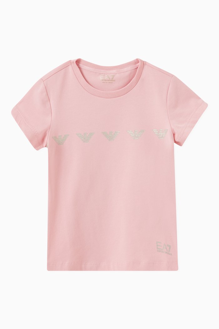 

Logo T-shirt in Cotton, Pink