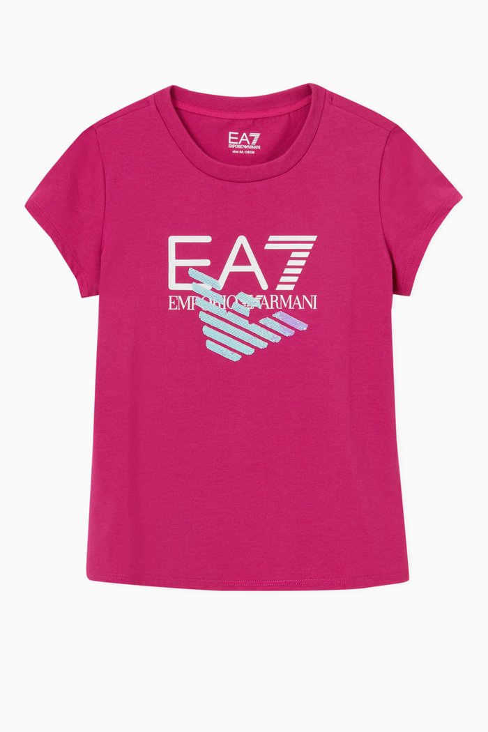 

Logo T-shirt in Cotton, Pink