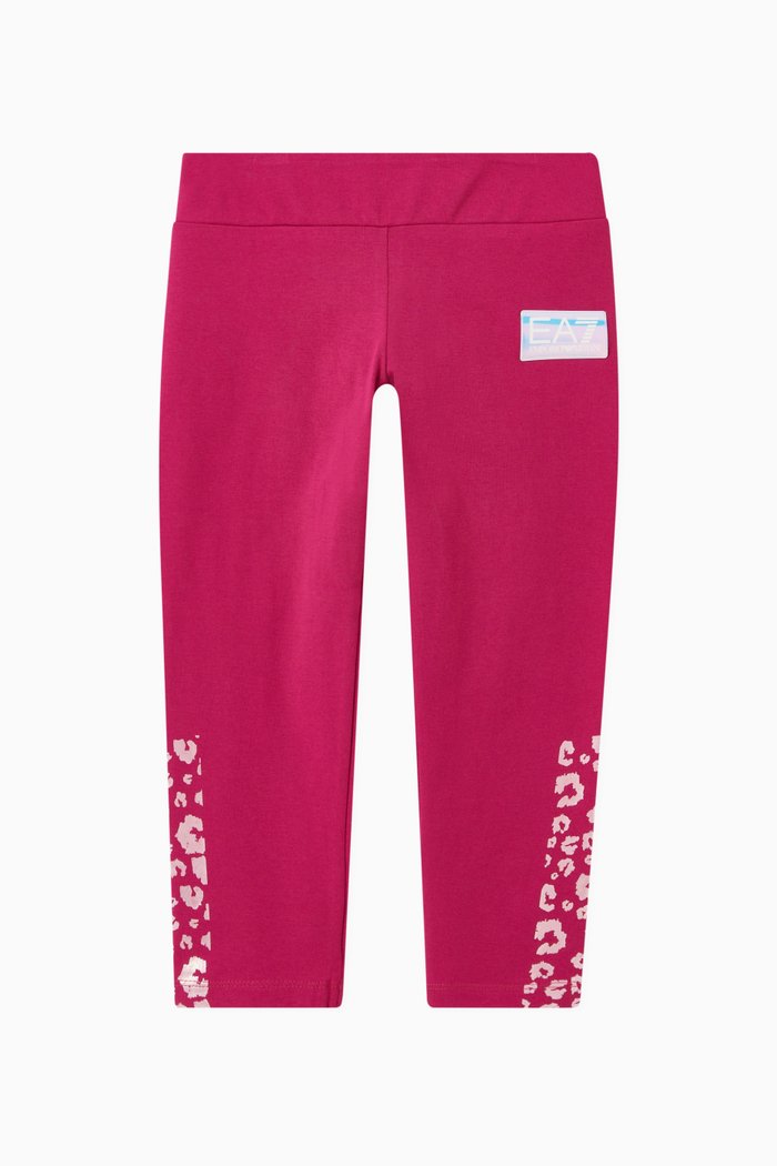 

Logo Leggings in Cotton, Pink