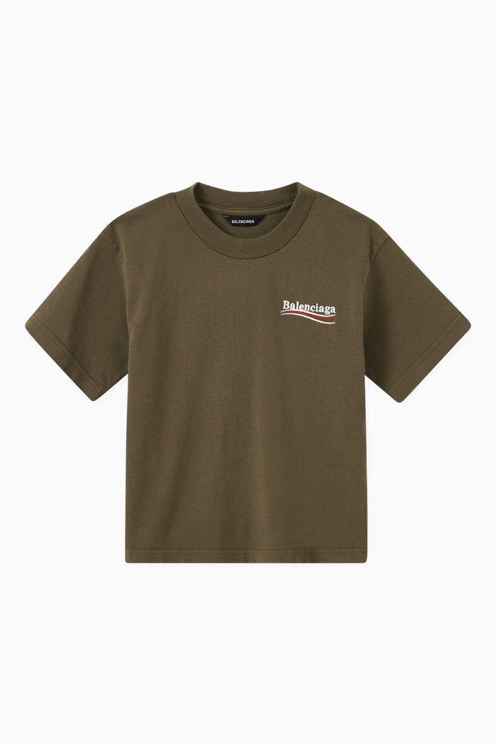 

Political Campaign T-shirt in Cotton Jersey, Brown