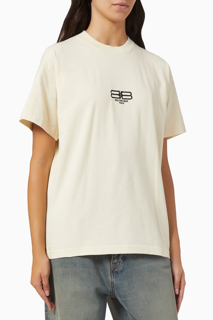 

BB Paris Icon T-shirt in Cotton Jersey, Neutral