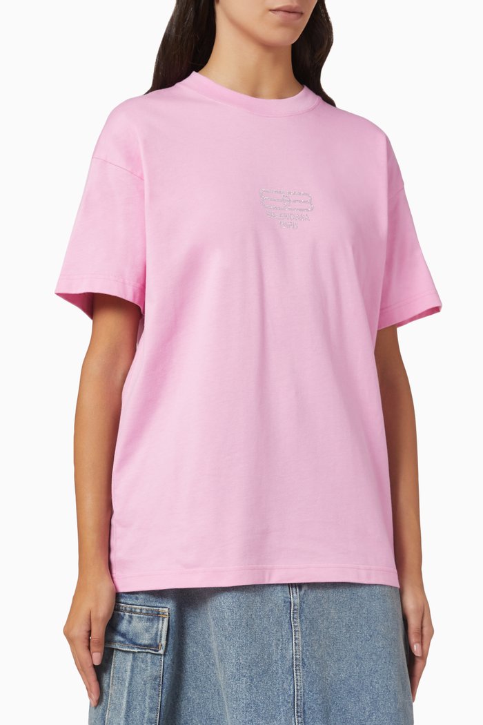 

BB Paris Icon T-shirt in Cotton Jersey, Pink