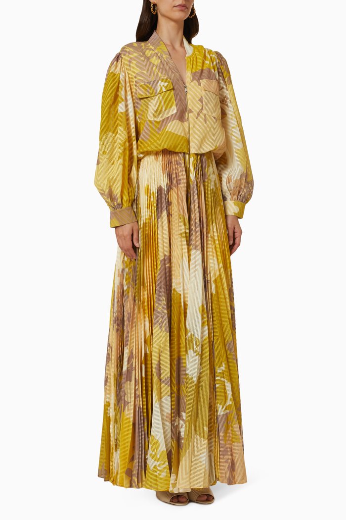 

Carnivale Maxi Kaftan in Chiffon, Yellow