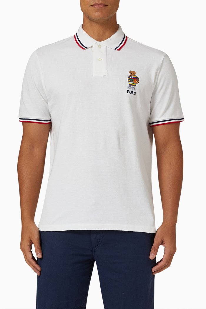 

Polo Shirt in Cotton Piqué, White