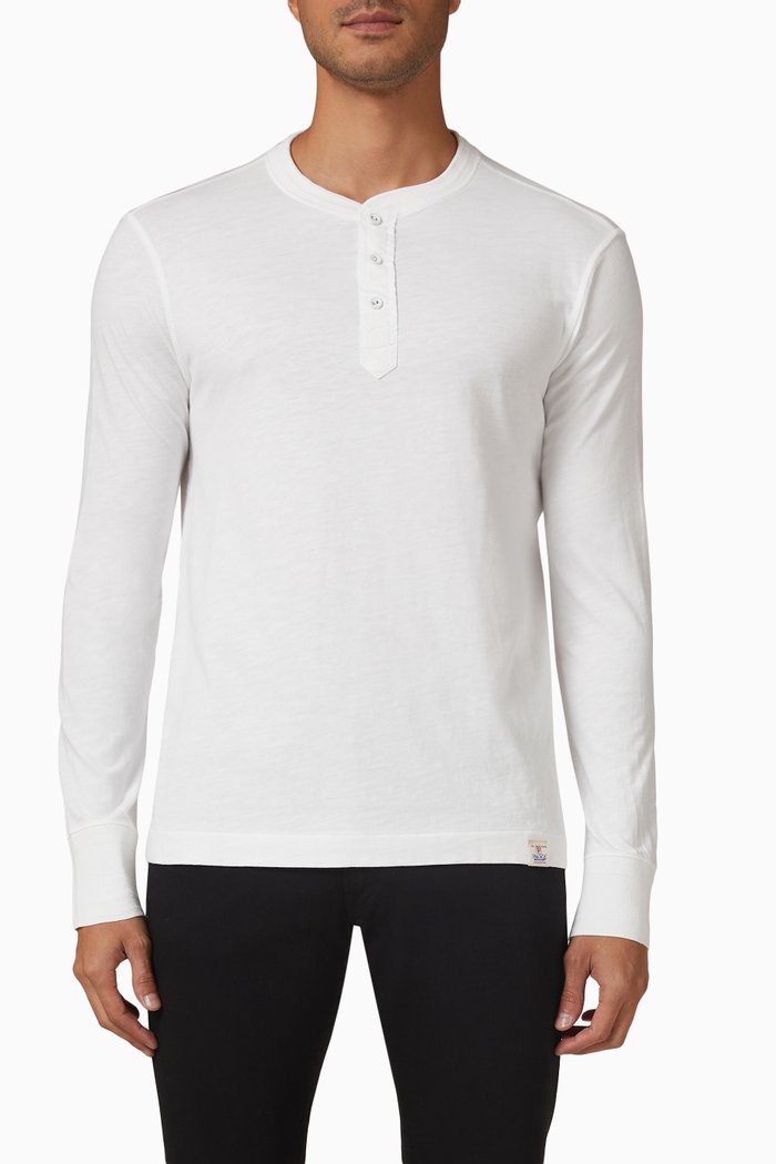 

Long Sleeve T-shirt in Jersey, White