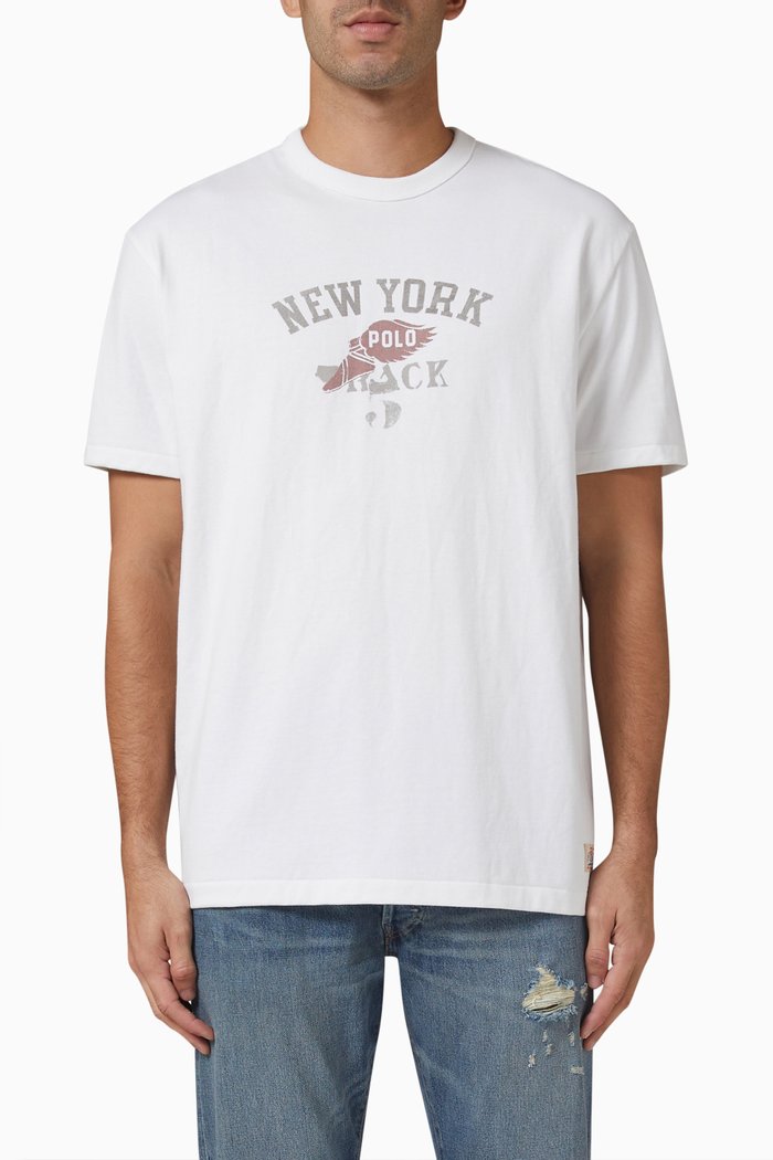 

Graphic T-shirt in Cotton, White
