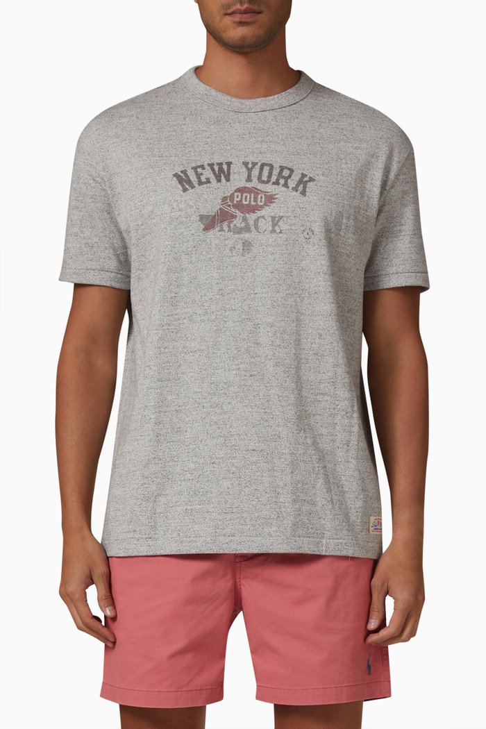 

Graphic T-shirt in Cotton Jersey, Grey