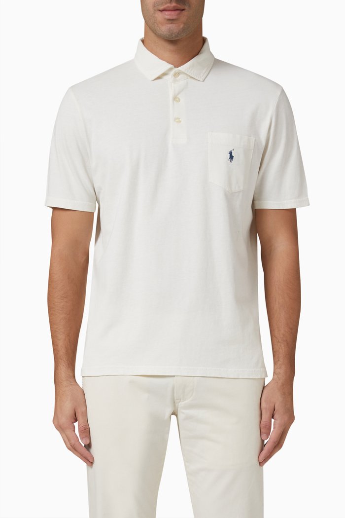 

Polo Shirt in Cotton, Neutral