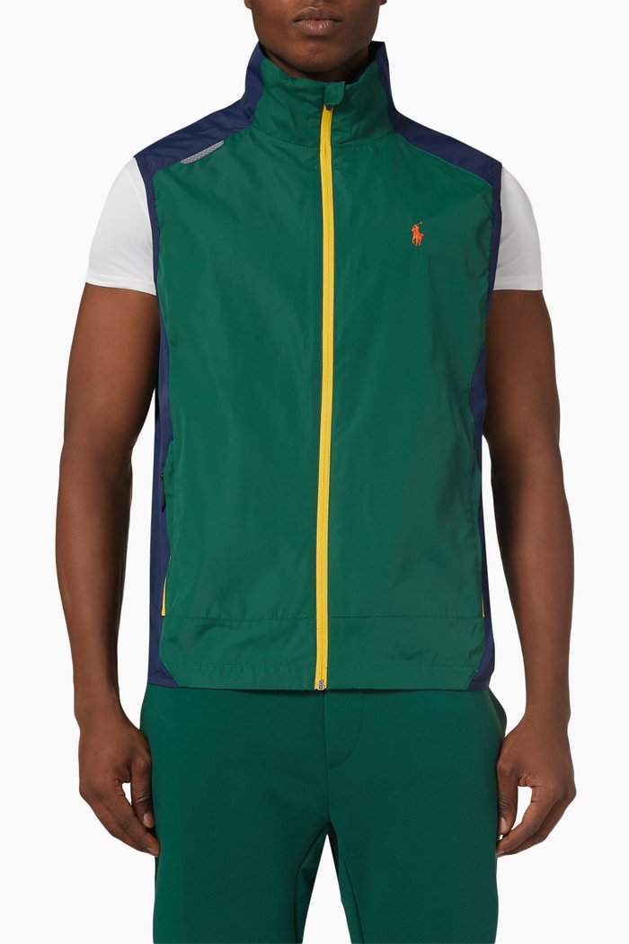 

Vital Lined Vest in Recycled Polyester, Green