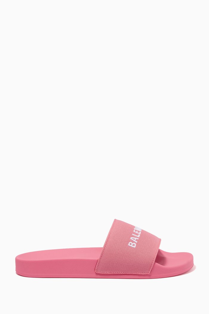 

Logo Pool Slides in Rubber, Pink