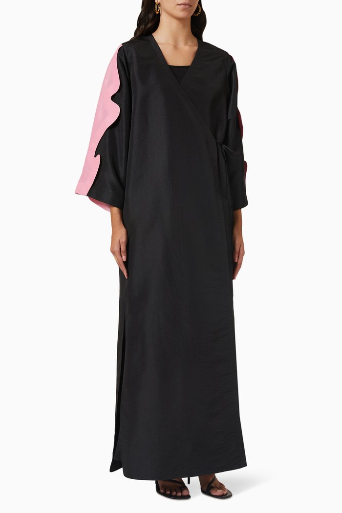 

Cloud Wrap Abaya, Black