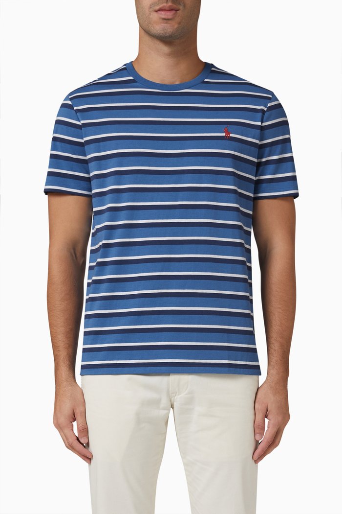 

T-shirt in Cotton Jersey, Blue