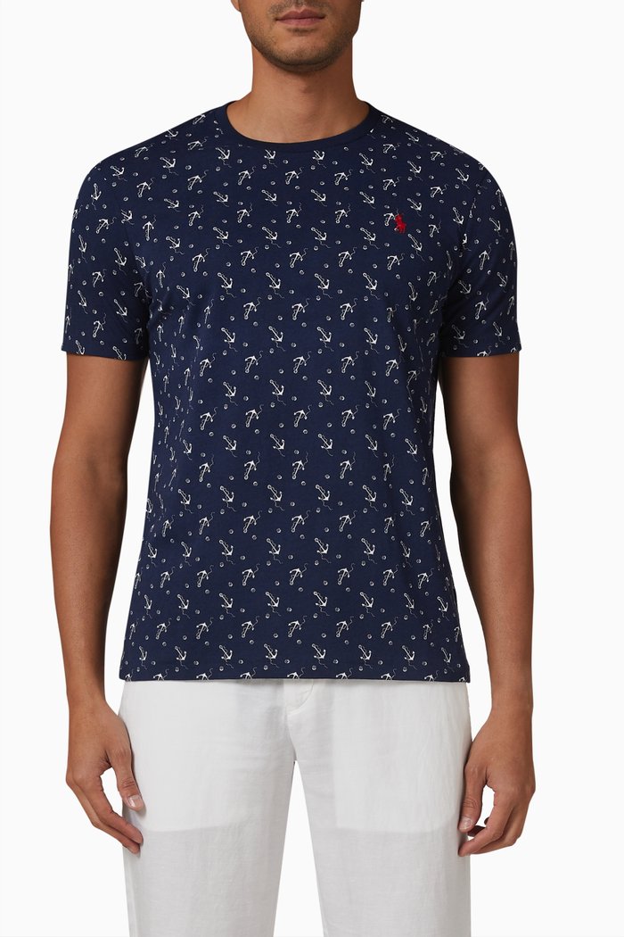 

Logo T-shirt in Cotton Jersey, Blue