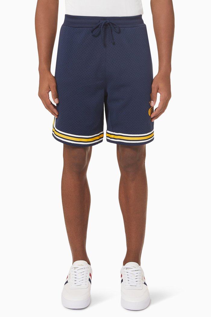 

Athletic Shorts in Poly Mesh, Blue