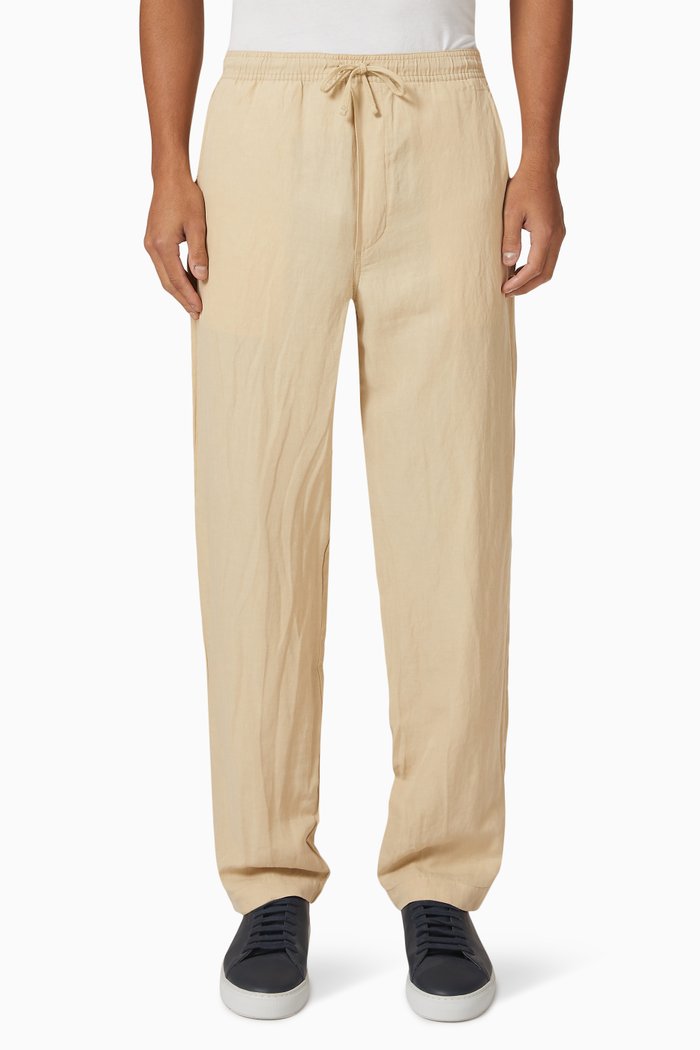 

Pants in Linen & Silk Blend, Neutral
