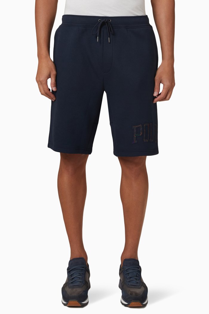 Shorts in Fleece, Blue